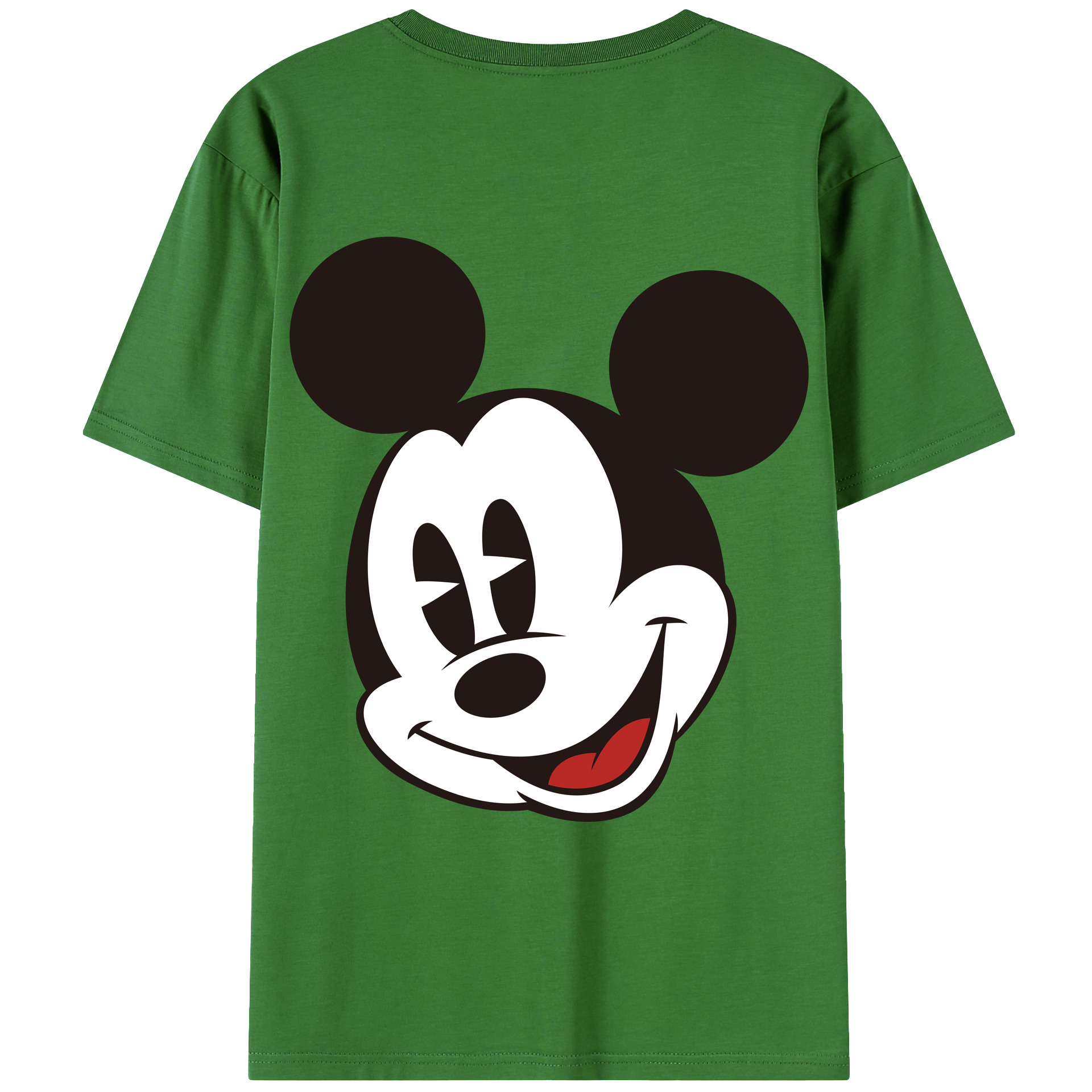 （画像用） ミッキーマウス Mickey Mouse レディース半袖Tシャツ(バックプリント)